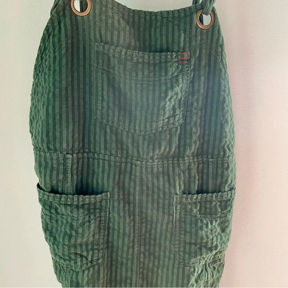 BDG Sadie Linen-Blend Dungarees Playsuit size large - Picture 14 of 16